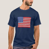 Amerikaanse vlag quilt bijbel vers t-shirt (Voorkant)