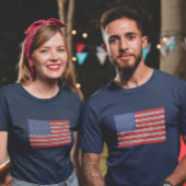 Amerikaanse vlag quilt bijbel vers t-shirt