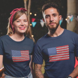 Amerikaanse vlag quilt bijbel vers t-shirt