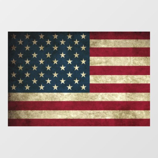 Amerikaanse vlag raamsticker (Vel)