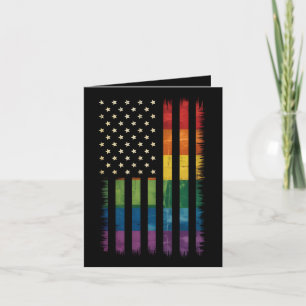 Amerikaanse Vlag Rainbow Pride Gay Lesbian LGBTQ Kaart