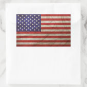 Amerikaanse vlag rechthoekige sticker (Tas)