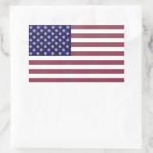 Amerikaanse vlag rechthoekige sticker (Tas)