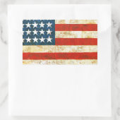 Amerikaanse vlag rechthoekige sticker (Tas)