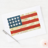 Amerikaanse vlag rechthoekige sticker (Envelop)