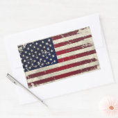 Amerikaanse vlag rechthoekige sticker (Envelop)