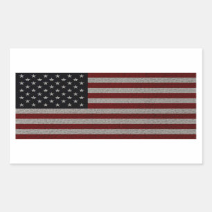 Amerikaanse vlag rechthoekige sticker