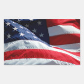 Amerikaanse vlag rechthoekige sticker (Voorkant)