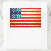Amerikaanse vlag rechthoekige sticker (Tas)