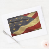 Amerikaanse vlag rechthoekige sticker (Envelop)