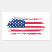 Amerikaanse vlag rechthoekige sticker (Voorkant)