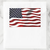 Amerikaanse vlag rechthoekige sticker (Tas)