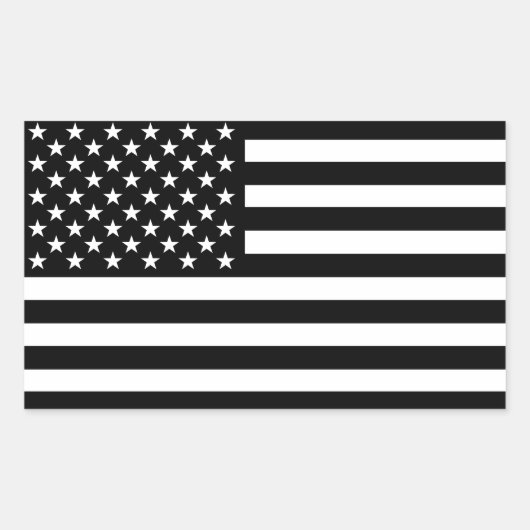 Amerikaanse vlag rechthoekige sticker (Voorkant)