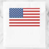 Amerikaanse vlag rechthoekige sticker (Tas)