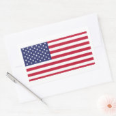Amerikaanse vlag rechthoekige sticker (Envelop)