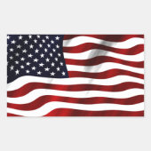 Amerikaanse vlag rechthoekige sticker (Voorkant)