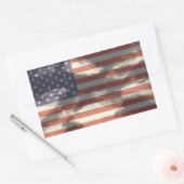 Amerikaanse vlag rechthoekige sticker (Envelop)