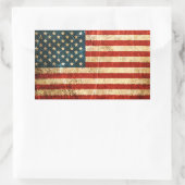-Amerikaanse vlag Rechthoekige Sticker (Tas)