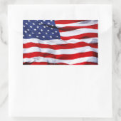 Amerikaanse vlag rechthoekige Stickers (Tas)