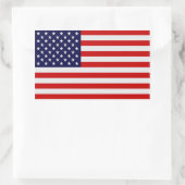 Amerikaanse vlag Rechthoekige stickers (Tas)