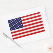 Amerikaanse vlag Rechthoekige stickers (Envelop)