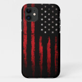 Amerikaanse vlag RED Case-Mate iPhone Case (Achterkant)