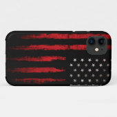 Amerikaanse vlag RED Case-Mate iPhone Case (Achterkant (horizontaal))