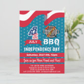 Amerikaanse vlag Red White Blue 4 van JULY BBQ Par Kaart (Staand voorkant)