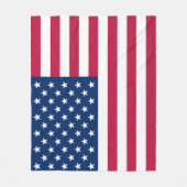 Amerikaanse vlag Red White Blue Fleece Deken (Voorkant)