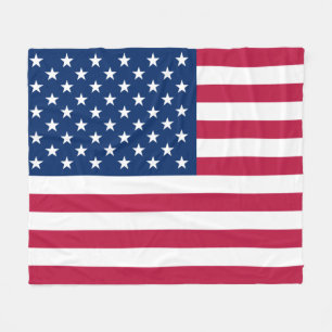 Amerikaanse vlag Red White Blue Fleece Deken