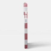 Amerikaanse vlag Red White Blue Geometric Mesh Mon iPhone Hoesje (Linkerkant)