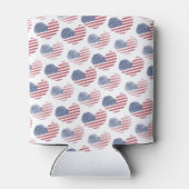 Amerikaanse vlag Red White Blue Patriotic Blikjeskoeler (Achterkant)