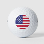 Amerikaanse vlag Red White Blue Patriotic Golfballen (Voorkant)