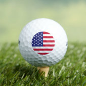 Amerikaanse vlag Red White Blue Patriotic Golfballen (Insitu Shirt)