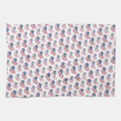 Amerikaanse vlag Red White Blue Patriotic Theedoek (Horizontaal)