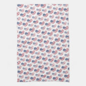 Amerikaanse vlag Red White Blue Patriotic Theedoek (Verticaal)