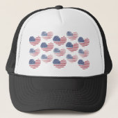 Amerikaanse vlag Red White Blue Patriotic Trucker Pet (Voorkant)