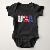 Amerikaanse vlag Red White Blue Romper (Voorkant)