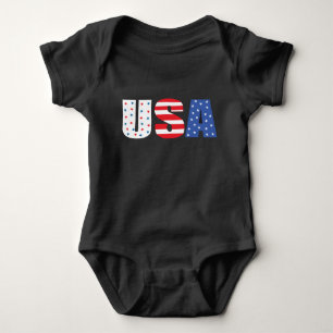 Amerikaanse vlag Red White Blue Romper