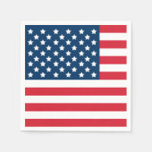 Amerikaanse vlag Red White Blue USA Stars and Stri Servetten (Voorkant)