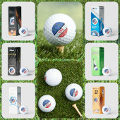 Amerikaanse vlag: Red White en Blue American Golfballen