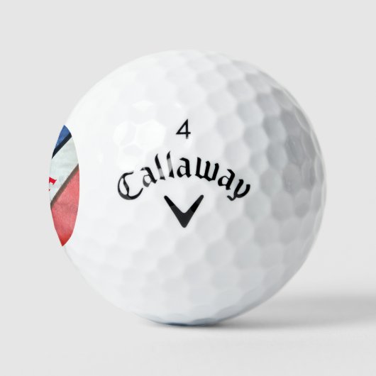 Amerikaanse vlag: Red White en Blue American Golfballen (Logo)