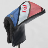Amerikaanse vlag: Red White en Blue American Golfheadcover (3/4 voorkant)