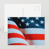 Amerikaanse vlag: Red White en Blue Briefkaart (Voorkant / Achterkant)