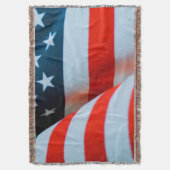 Amerikaanse vlag: Red White en Blue Deken (Voorkant Verticaal)
