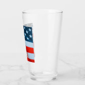Amerikaanse vlag: Red White en Blue Glas (Links)