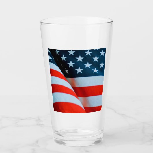 Amerikaanse vlag: Red White en Blue Glas (Voorkant)