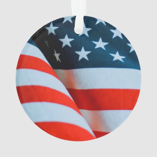 Amerikaanse vlag: Red White en Blue Ornament (achterkant)