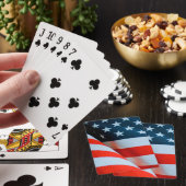 Amerikaanse vlag: Red White en Blue Pokerkaarten (Insitu)