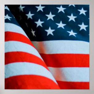 Amerikaanse vlag: Red White en Blue Poster